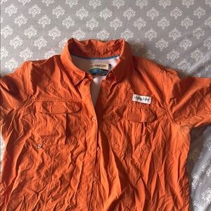 Magellan Outdoors Orange Button Down Shirt